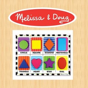 Melissa & Doug Chunky Shapes Puzzle Play & Learn 2+ years